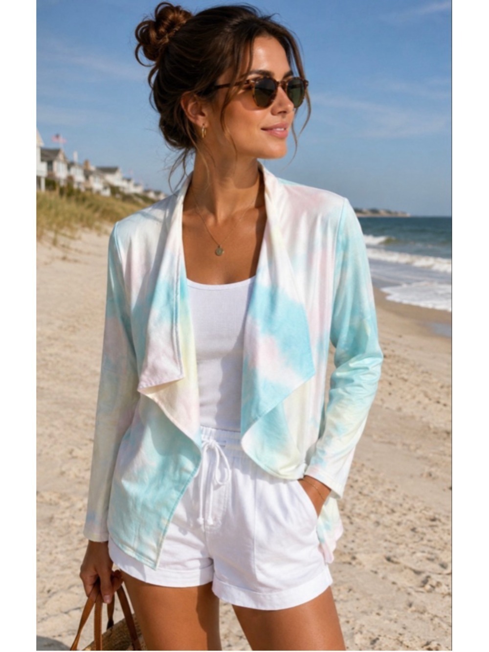 NWT Women's Andree by Unit Tie-Dye Blazer S Multicolor